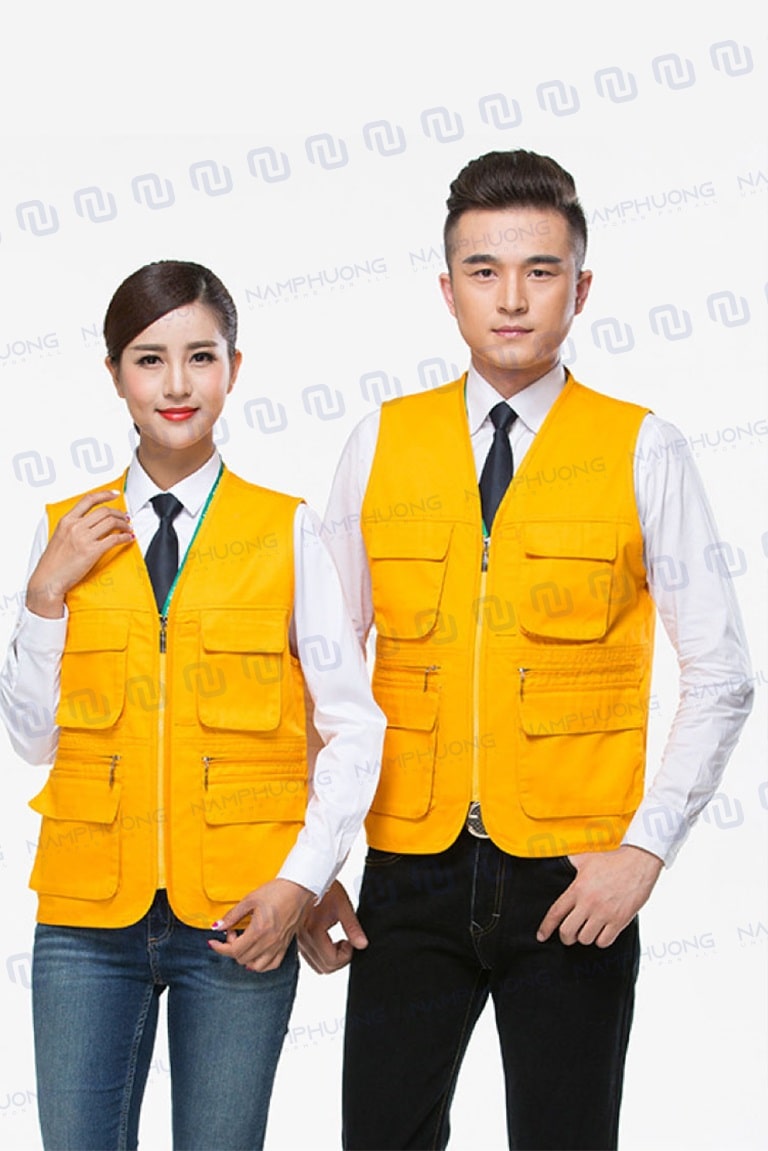 Áo gile bảo hộ kỹ sư màu sắc bắt mắt