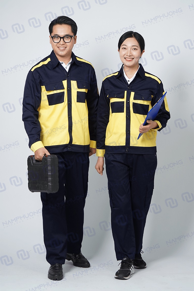 Mẫu đồng phục bảo hộ lao động mới chất liệu bền đẹp
